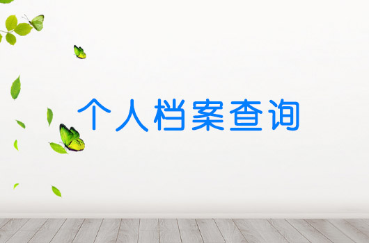 上海在线档案查询系统