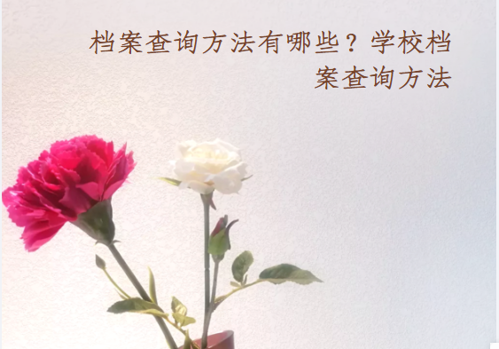 档案查询方法有哪些？学校档案查询方法